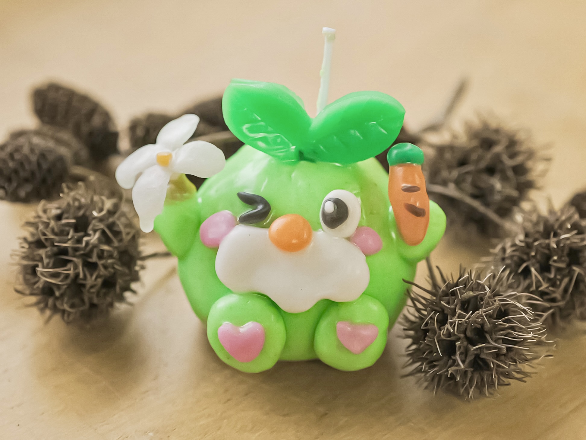 手でコネコネ「ファムじいキャンドルづくり」