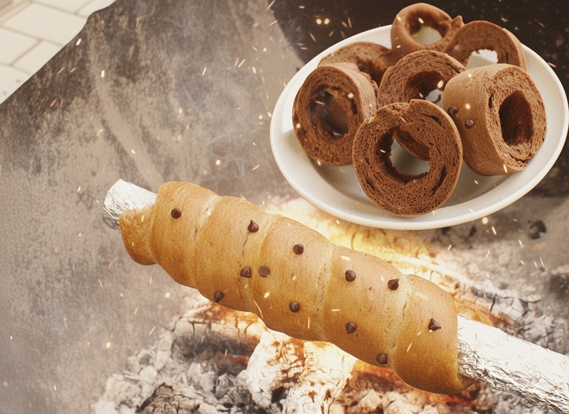 バレンタインぐるぐるパンづくり