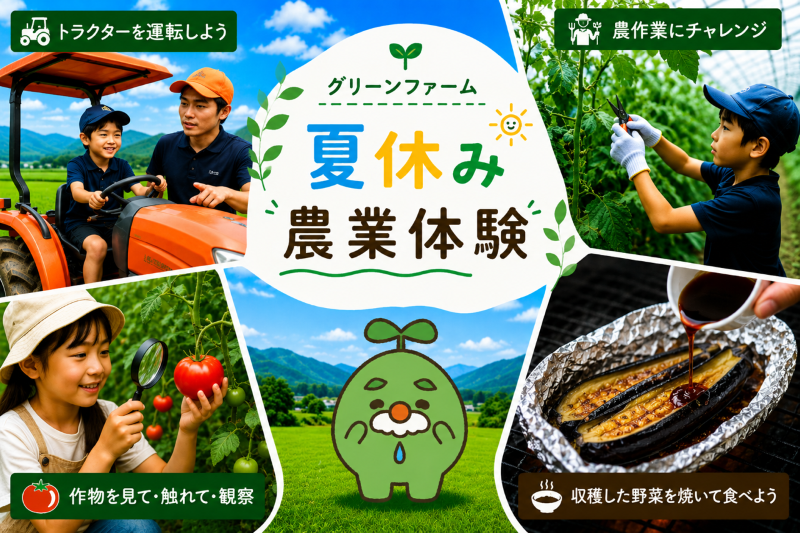 グリーンファーム夏休み農業体験！
