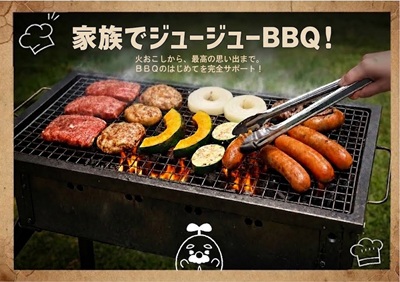家族でジュージューBBQ‼